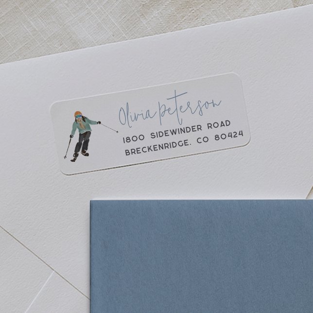 Winter Ski Return Address (Creator Uploaded)