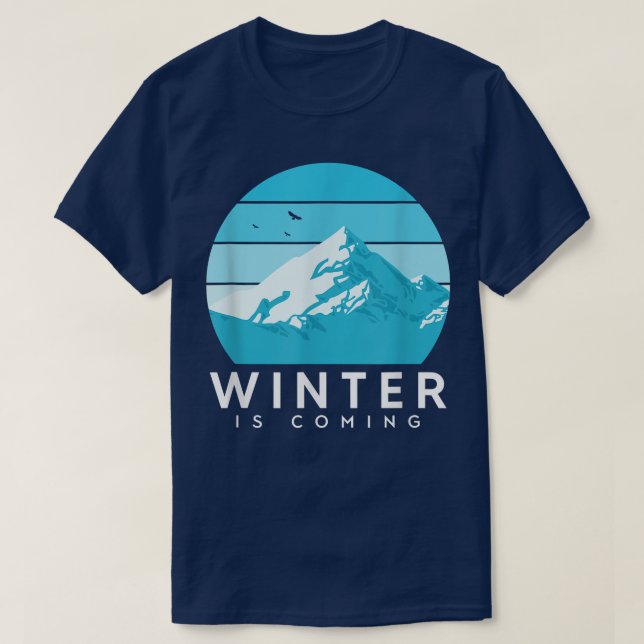 Winter Ski Snowboard  T-Shirt (Design Front)