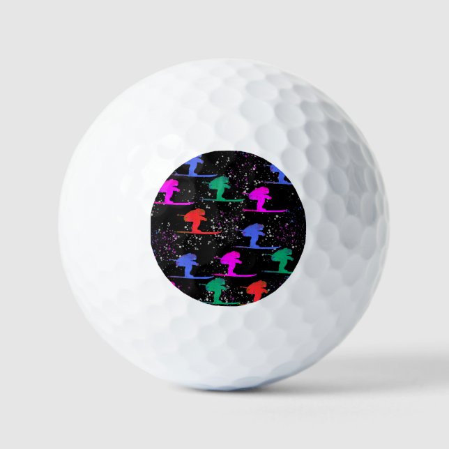 WINTER SKIER GOLF BALLS (Front)