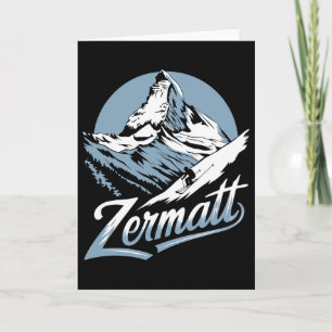 Winter Skiing Adventure Card