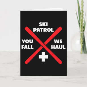 Winter Skiing Patrol Games Shirts And Hoodies Ski Card