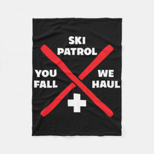 Winter Skiing Patrol Games Shirts And Hoodies Ski  Fleece Blanket
