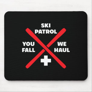 Winter Skiing Patrol Games Shirts And Hoodies Ski Mouse Pad