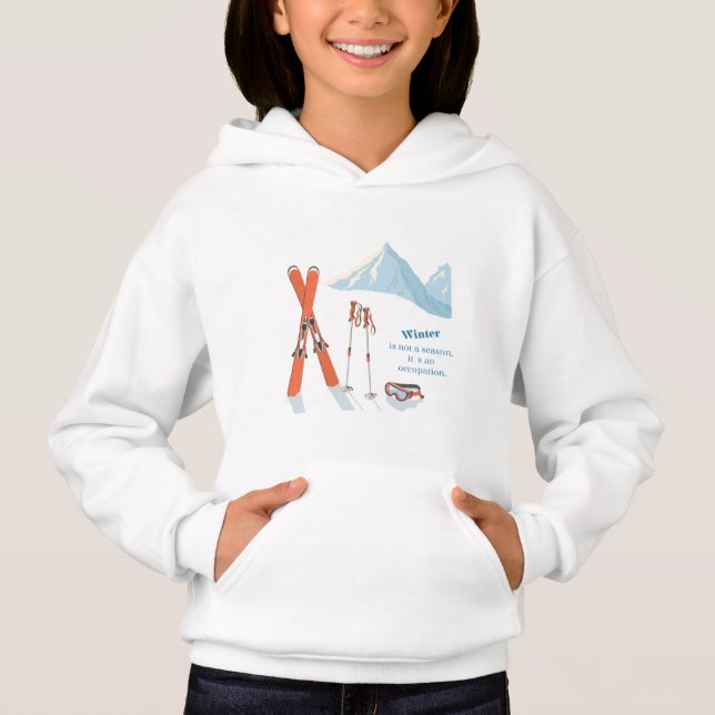 Winter Skiing Quote – Mountain Adventure Design (Front)