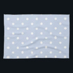 Winter Sky Blue Kitchen Towel<br><div class="desc">This was a beautiful lighter shade of blue, not quite pastel enough for a name like baby blue so we instead chose winter sky. Some of the products will be just winter sky blue while others will incorporate winter sky blue and white polka dots – mix and match the two...</div>