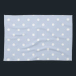 Winter Sky Blue Kitchen Towel<br><div class="desc">This was a beautiful lighter shade of blue, not quite pastel enough for a name like baby blue so we instead chose winter sky. Some of the products will be just winter sky blue while others will incorporate winter sky blue and white polka dots – mix and match the two...</div>