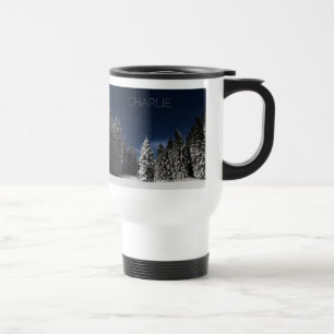 Winter Sky custom text mugs