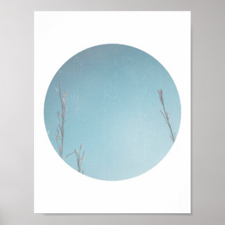 Winter Sky Geometric Print