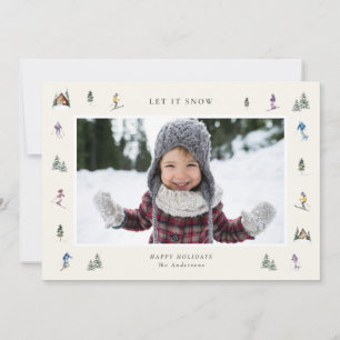 WINTER SLOPES Photo  Holiday Card