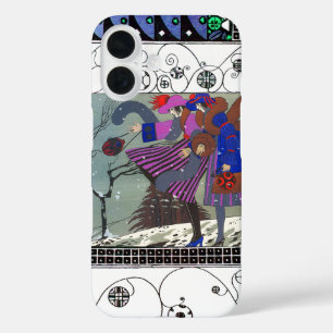 WINTER SNOW AND SWIRLS / FASHION COSTUME DESIGNER iPhone 16 CASE