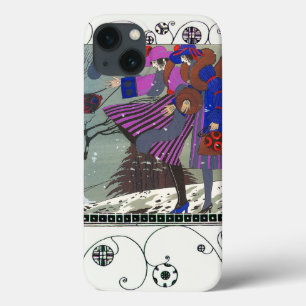 WINTER SNOW AND SWIRLS / FASHION COSTUME DESIGNER iPhone 13 CASE