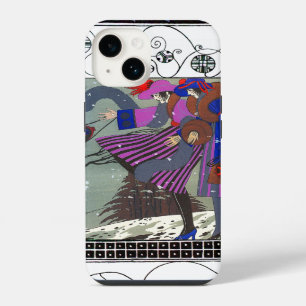WINTER SNOW AND SWIRLS / FASHION COSTUME DESIGNER iPhone 14 CASE