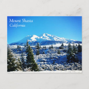 Winter Snow at Mount Shasta, CA Postcard