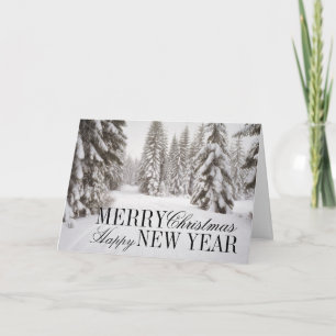 Winter Snow at Washington's Crystal Mountain Area Holiday Card