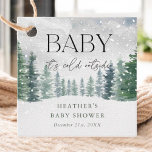 Winter Snow Baby It's Cold Outside Baby Shower Favour Tags<br><div class="desc">Winter Snow Baby It's Cold Outside Baby Shower Favour Tags</div>