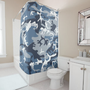 Winter Snow Blue Camouflage, Military, Army