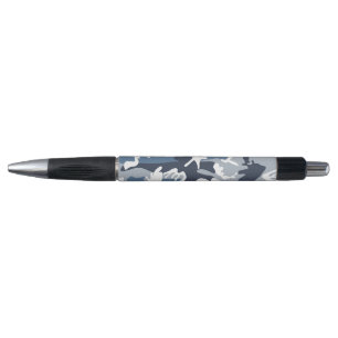 Winter Snow Blue Camouflage, Military, Army Pen