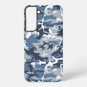 Winter Snow Blue Camouflage, Military, Army Samsung Galaxy Case
