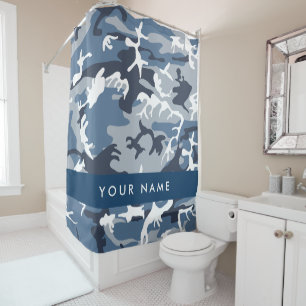 Winter Snow Blue Camouflage Your name Personalize