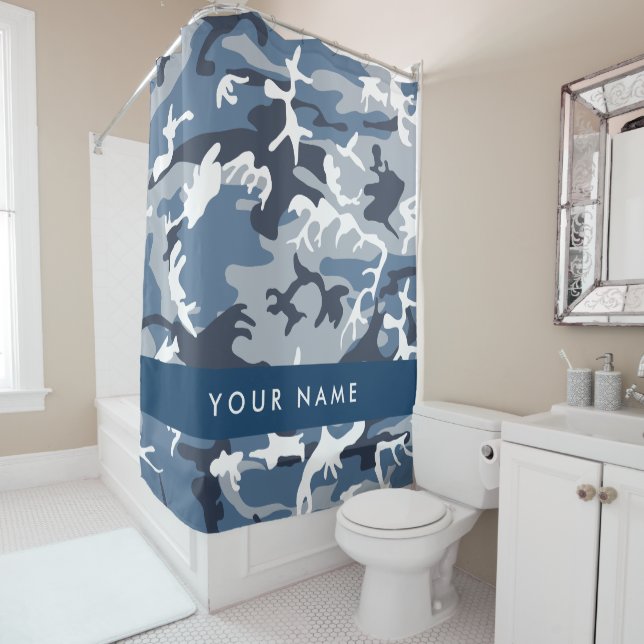 Winter Snow Blue Camouflage Your name Personalize (In Situ)
