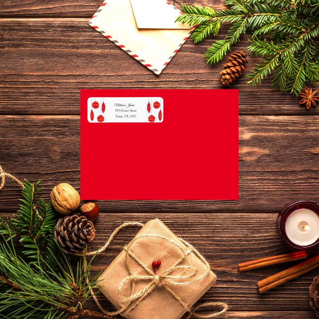 Winter Snow Christmas Red Bauble Festive Wedding (Creator Uploaded)