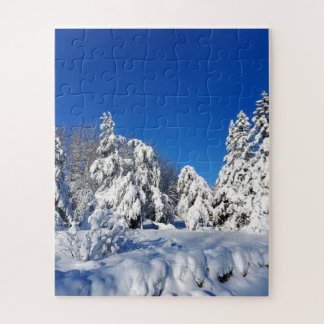 Winter Snow covered trees Puzzle