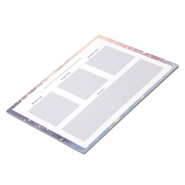 Winter/Snow Daily Planning Notepad (Angled)