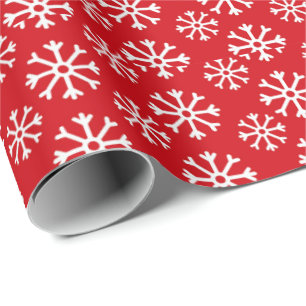 Winter Snow Flakes Pattern Wrapping Paper