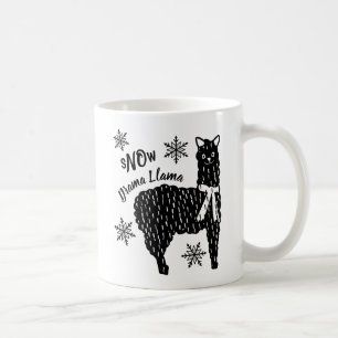 Winter Snow Funny Drama Llama Coffee Mug
