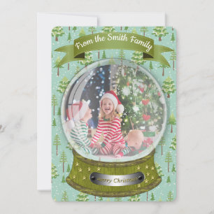 Winter Snow Globe Holiday Card