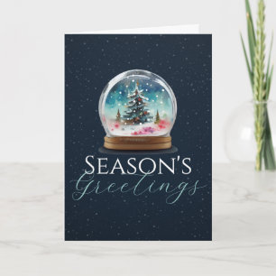 Winter Snow Globe Holiday Cards