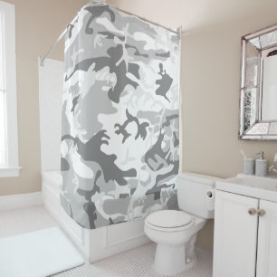 Winter Snow Grey Camouflage, Military, Army