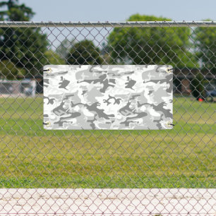 Winter Snow Grey Camouflage, Military, Army Banner