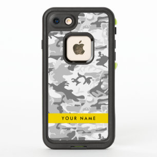 Winter Snow Grey Camouflage Your name Personalize