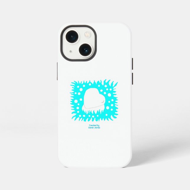 Winter Snow Heart Apple iPhone 13 Mini Case (Back)