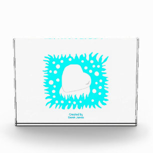 Winter Snow Heart Horizontal Photo Block