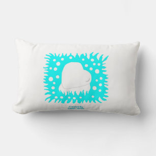 Winter Snow Heart Lumbar Pillow