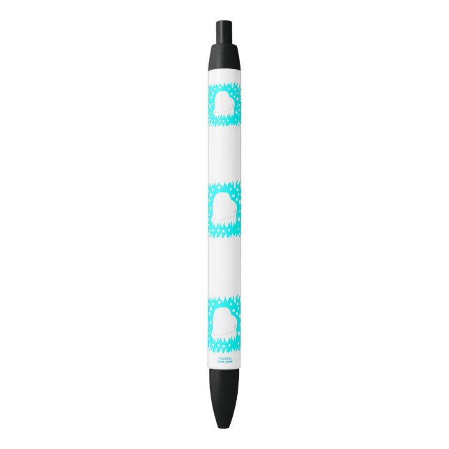 Winter Snow Heart Pen (Front Vertical)