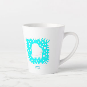 Winter Snow Heart Small Latte Mug