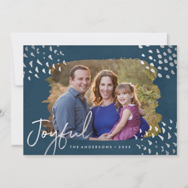 Winter Snow | Holiday Photo Card (Front)