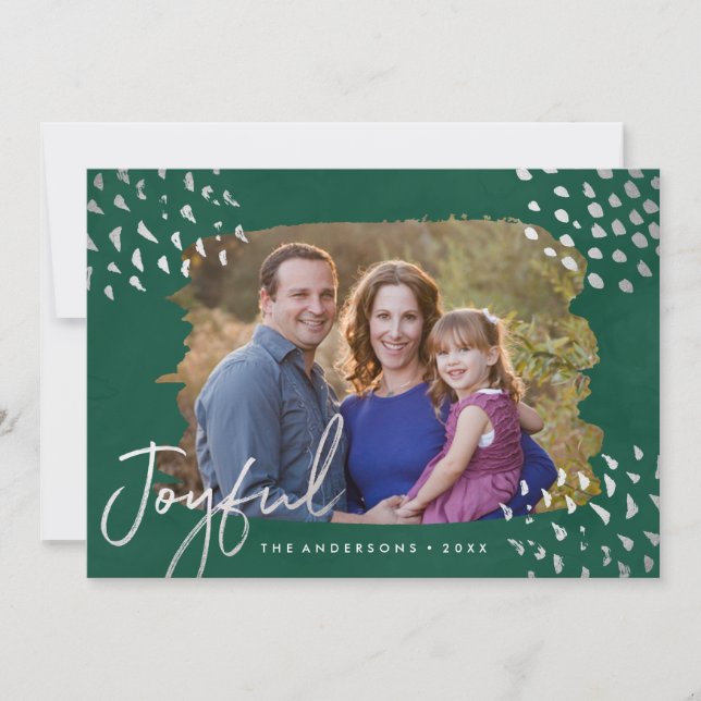 Winter Snow | Holiday Photo Card (Front)