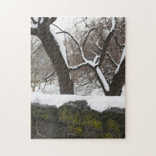 Winter Snow in Central Park New York City NYC Jigsaw Puzzle