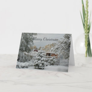 Winter Snow in Utah Christmas Card