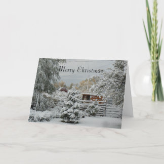 Winter Snow in Utah Christmas Card