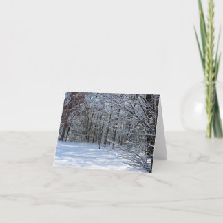 Winter Snow Notecard