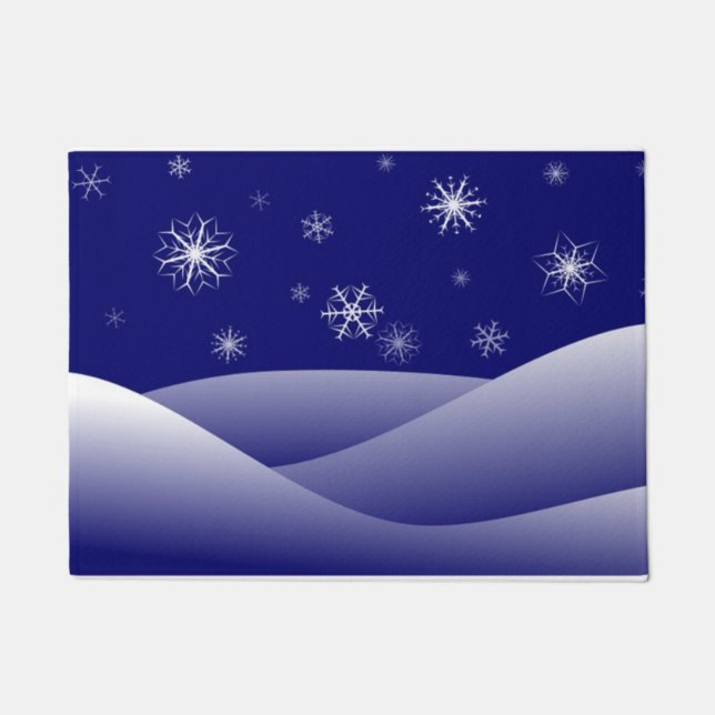 WINTER SNOW SCENE DOORMAT (Front)