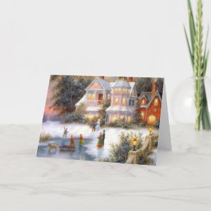 Winter Snow Scene Holiday Card