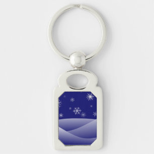 WINTER SNOW SCENE KEYCHAIN