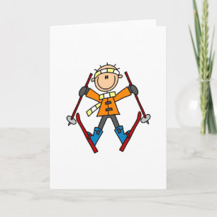 Winter Snow Ski Card