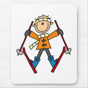 Winter Snow Ski Mouse Pad